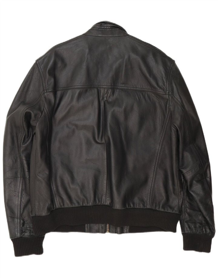 CONBIPEL Mens Leather Jacket IT 56 XL Black Leather