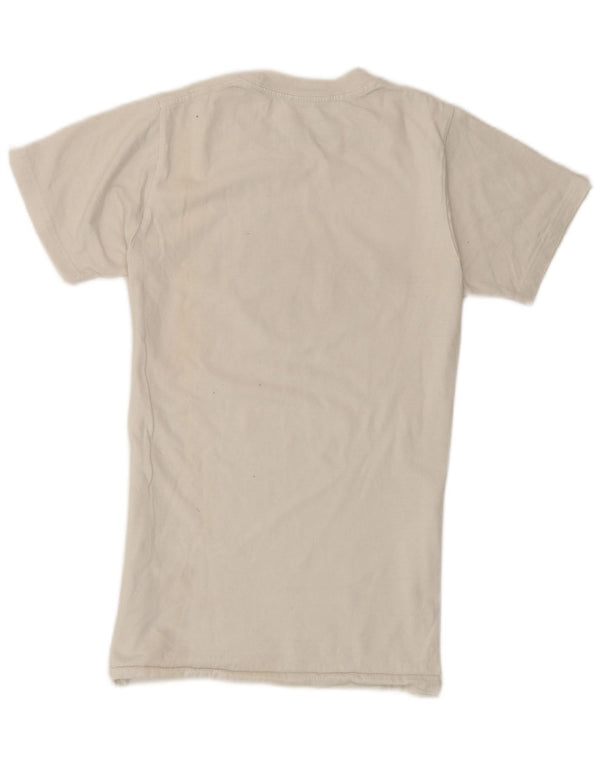 Hard Rock Womens Firenze Graphic T-Shirt Top UK 6 XS White Cotton
