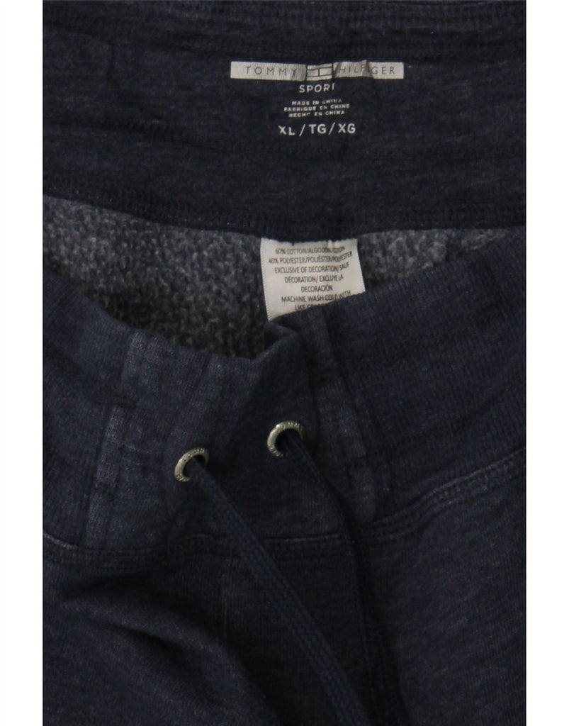 TOMMY HILFIGER Womens Tracksuit Trousers Joggers UK 18 XL  Navy Blue Vintage Tommy Hilfiger and Second-Hand Tommy Hilfiger from Messina Hembry 