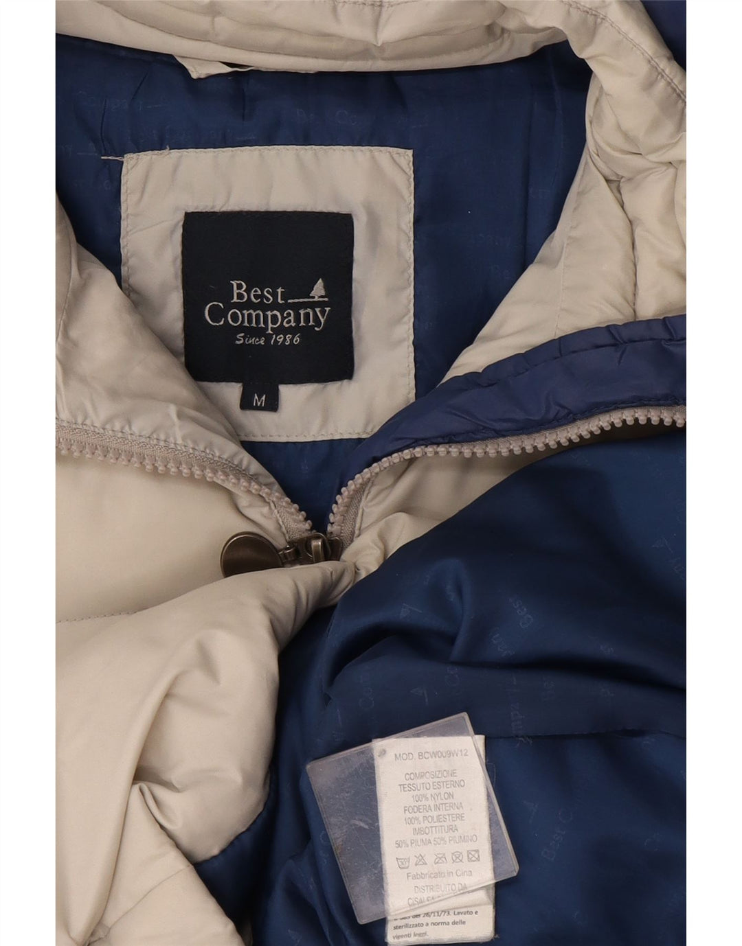 Best Company Womens Hooded Padded Jacket UK 14 Medium White Nylon