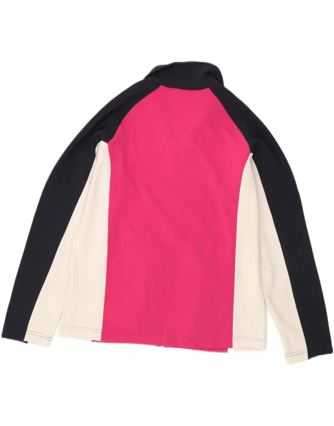 Kappa Womens Tracksuit Top Jacket UK 16 Large Pink Colourblock Polyester