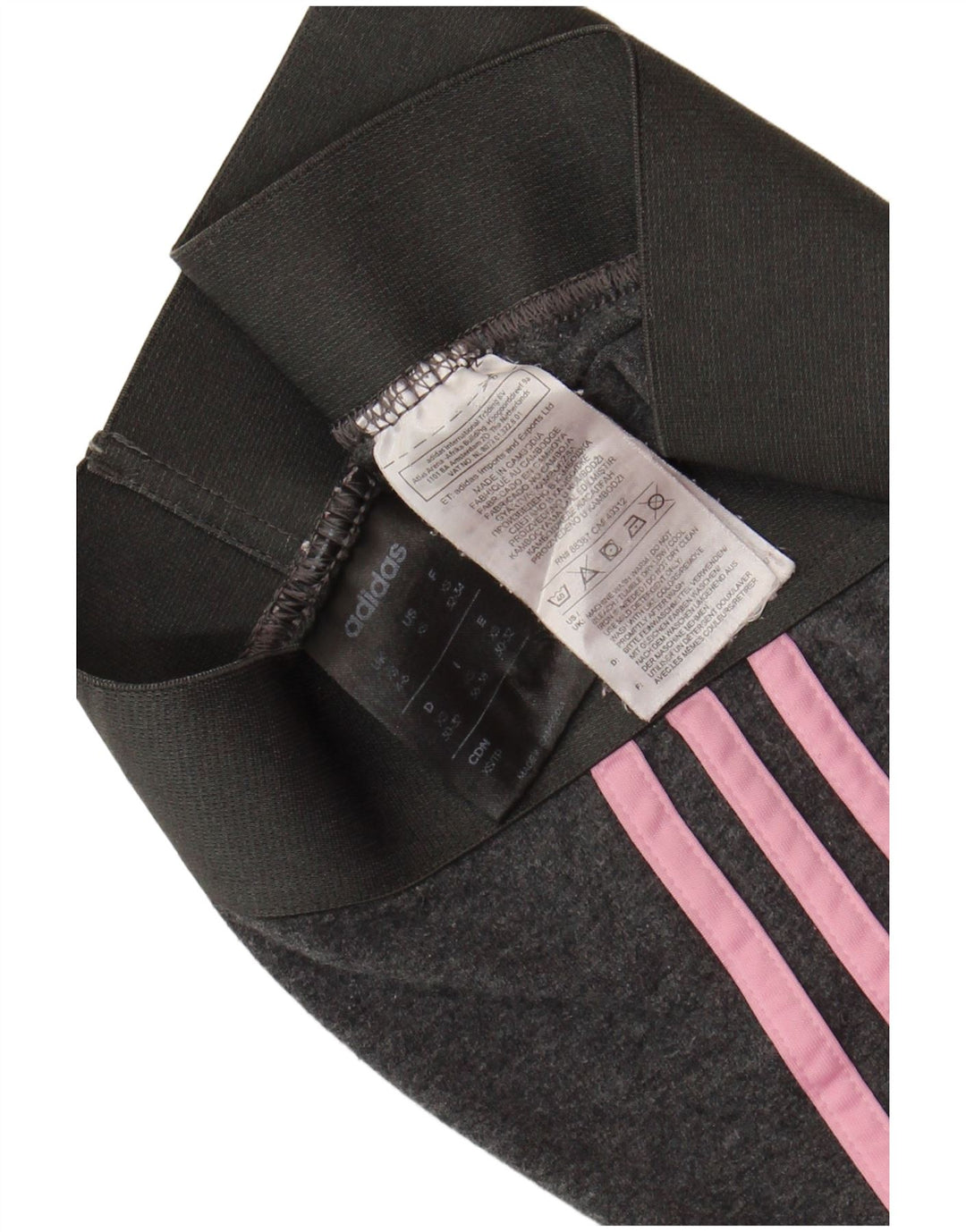 ADIDAS Womens Leggings UK 4/6 XS  Grey Cotton