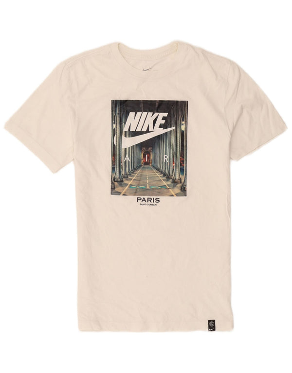 Nike Mens Graphic T-Shirt Top Small White Cotton