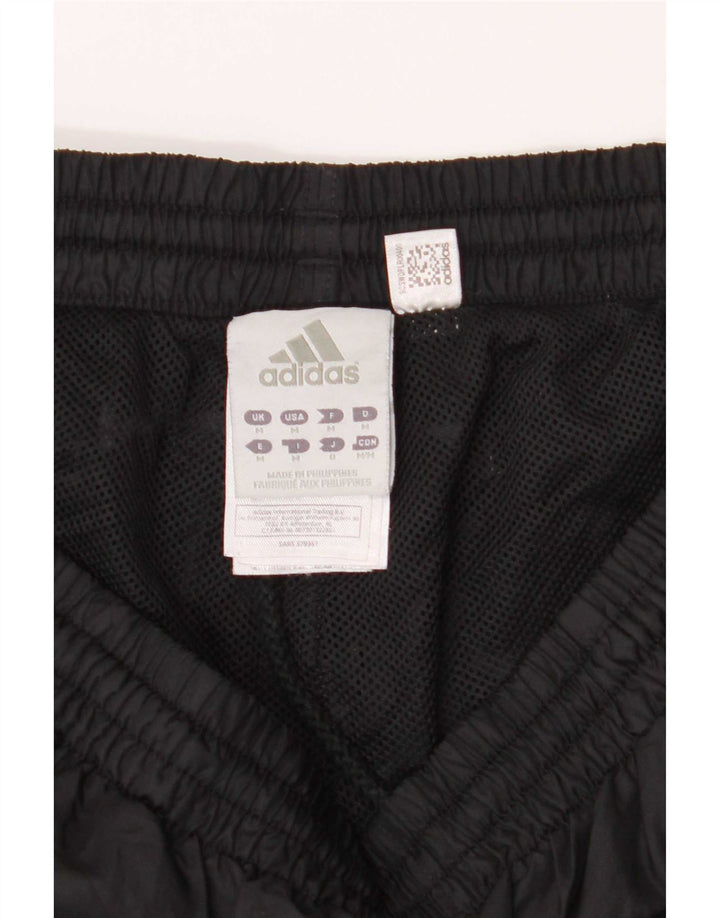 Adidas Mens Tracksuit Trousers Medium Black Colourblock Polyester