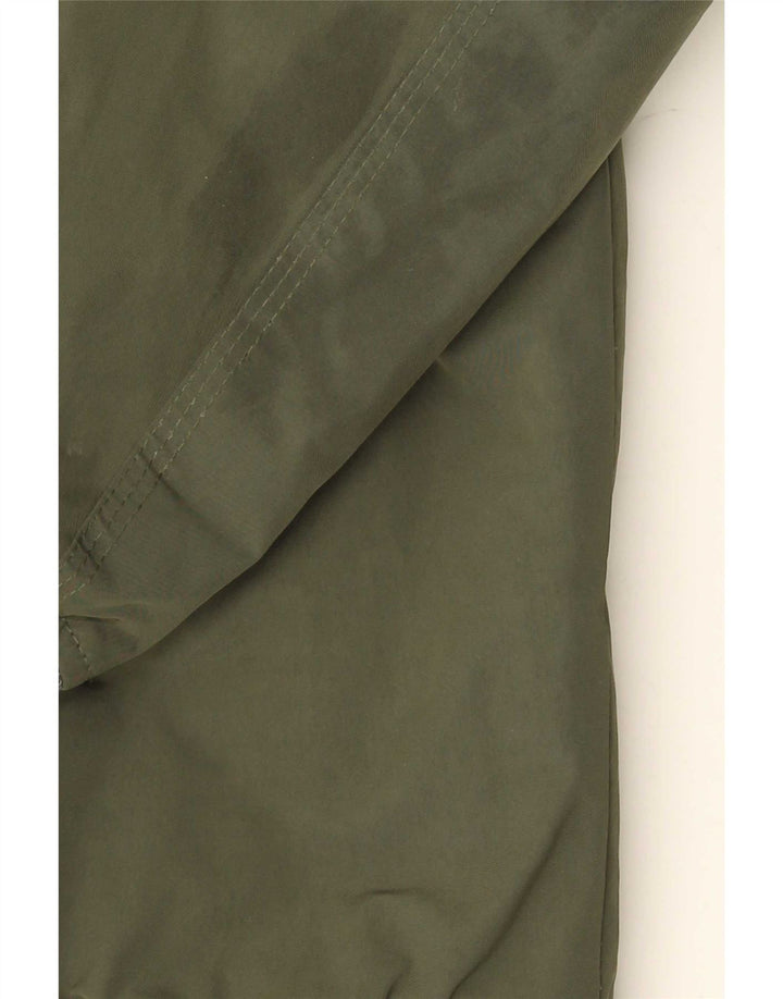 Superdry Mens Bomber Jacket UK 38 Medium Green Colourblock Polyester
