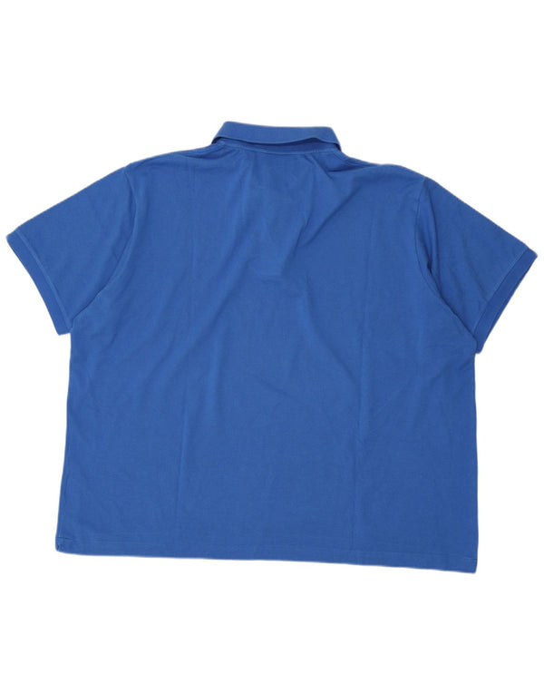 LACOSTE Mens Classic Fit Polo Shirt Size 9 4XL Blue Cotton