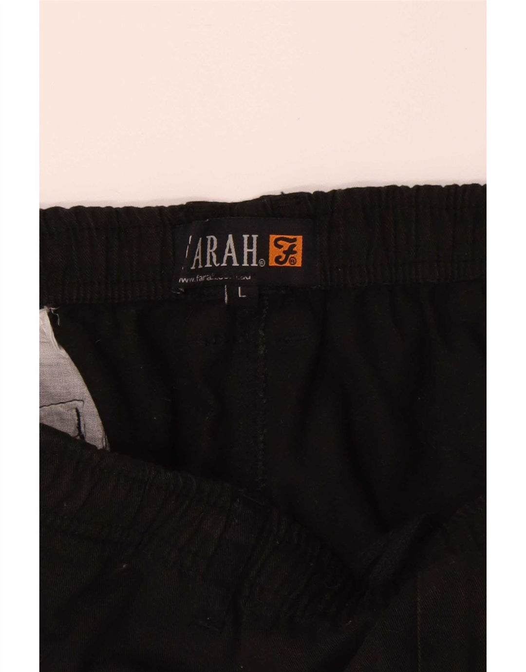 Farah Womens Wide Leg Cargo Trousers Large W34 L27 Black