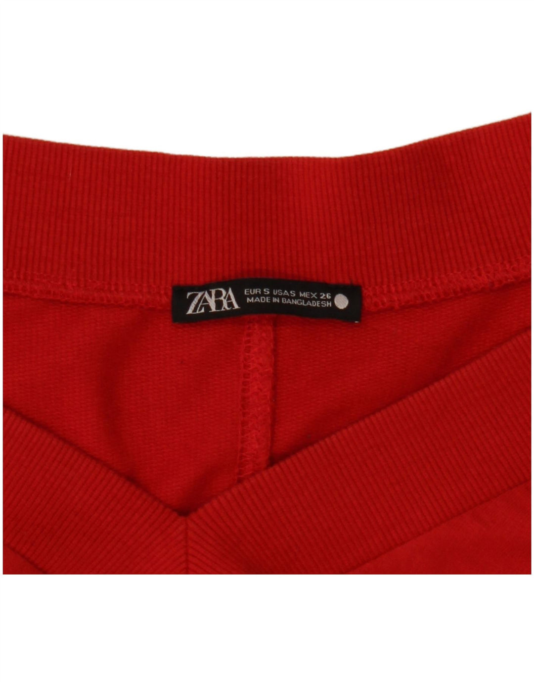 Zara Womens Long Sleeve A-Line Dress UK 10 Small Red