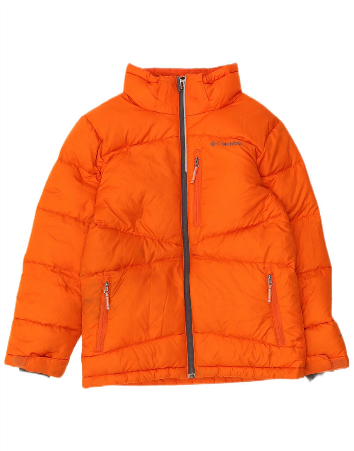 Columbia Boys Omni-Heat Padded Jacket 10-11 Years Medium Orange Polyester