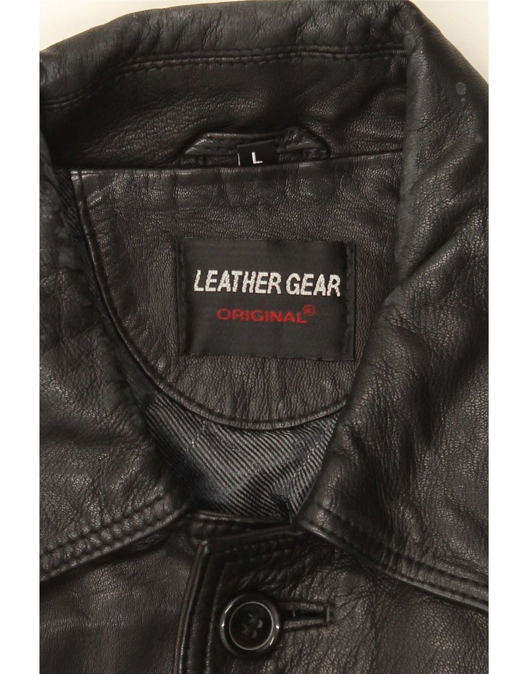 Vintage Mens Leather Jacket UK 40 Large Black
