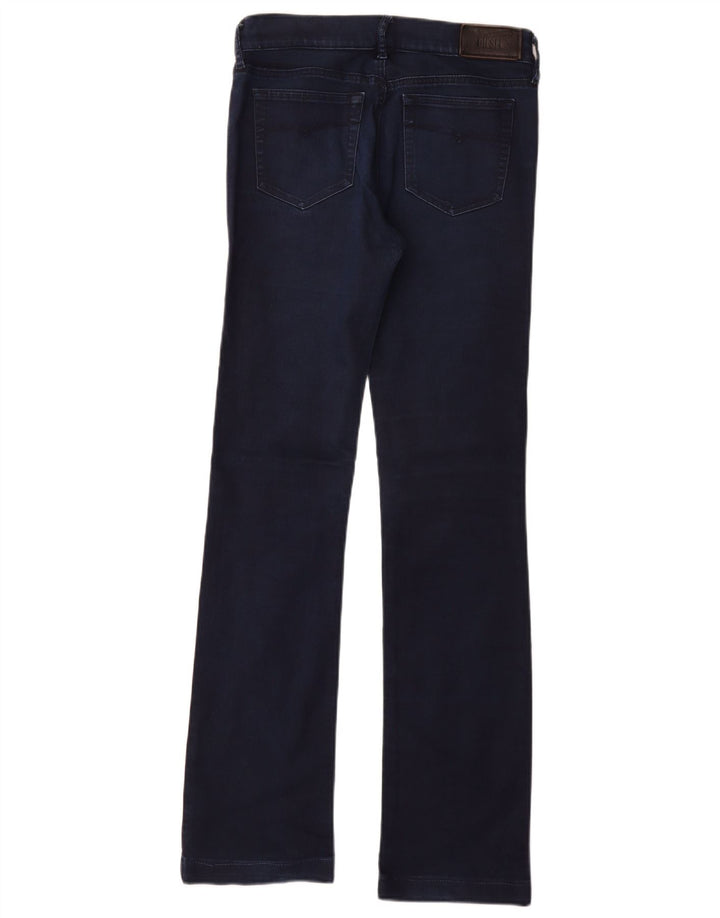 Diesel Womens Bootzee Regular Slim Bootcut Jeans W26 L34 Navy Blue Cotton