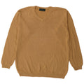 Fred Perry Mens V-Neck Jumper Sweater XL Beige Cotton
