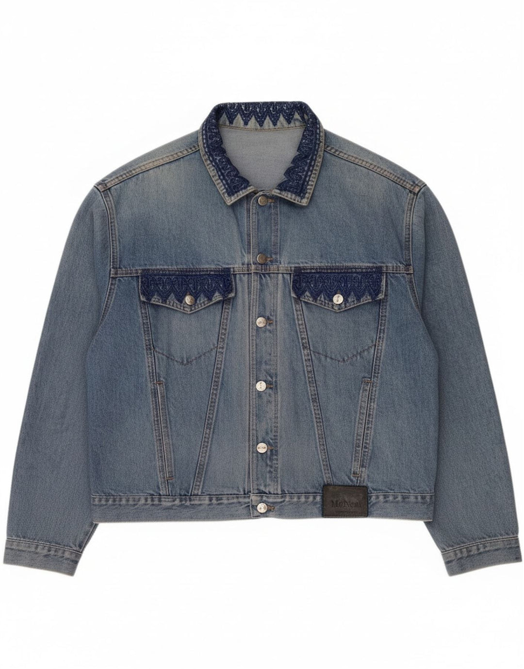 MC Neal Womens Denim Jacket UK 20 2XL Blue