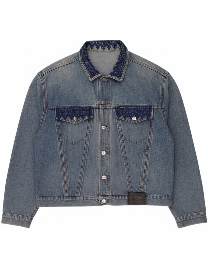 MC Neal Womens Denim Jacket UK 20 2XL Blue