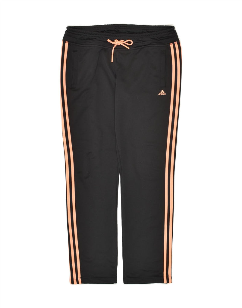 ADIDAS Womens Climalite Tracksuit Trousers UK 8/10 Small Black Polyester Vintage Adidas and Second-Hand Adidas from Messina Hembry 