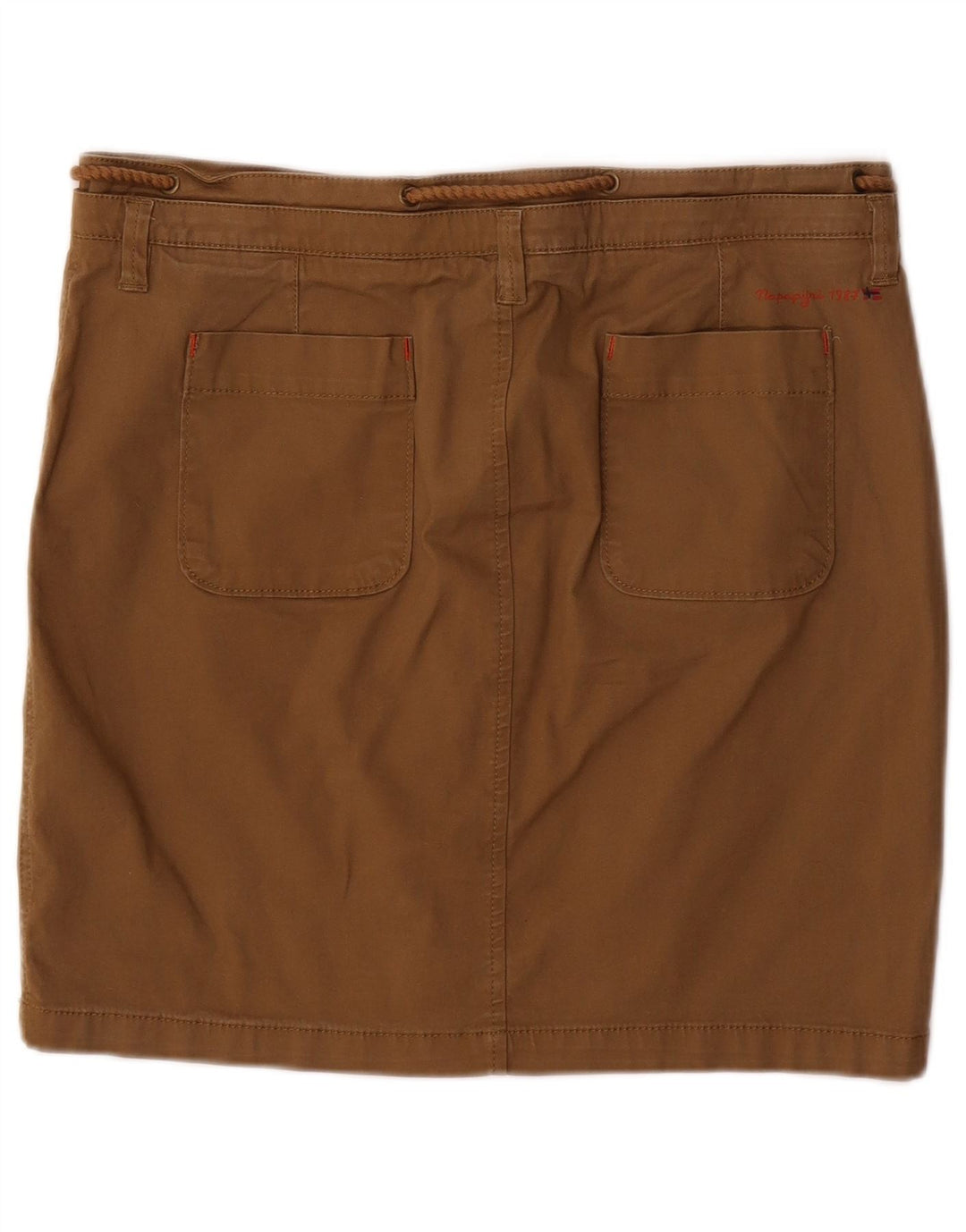 Napapijri Womens Geographic Mini Skirt W32 Large Brown