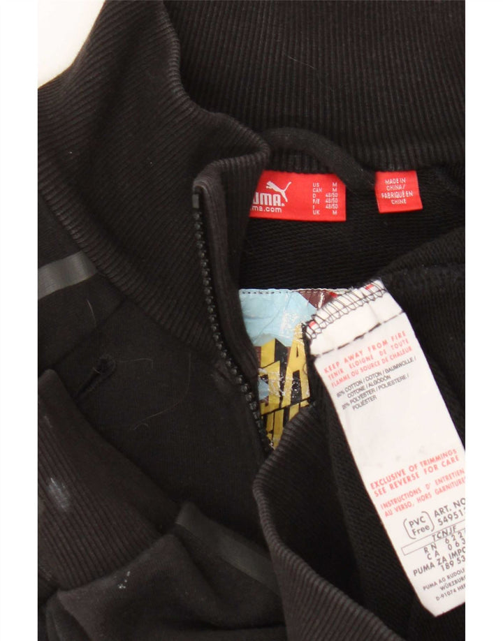 Puma Mens Tracksuit Top Jacket Medium Black Cotton