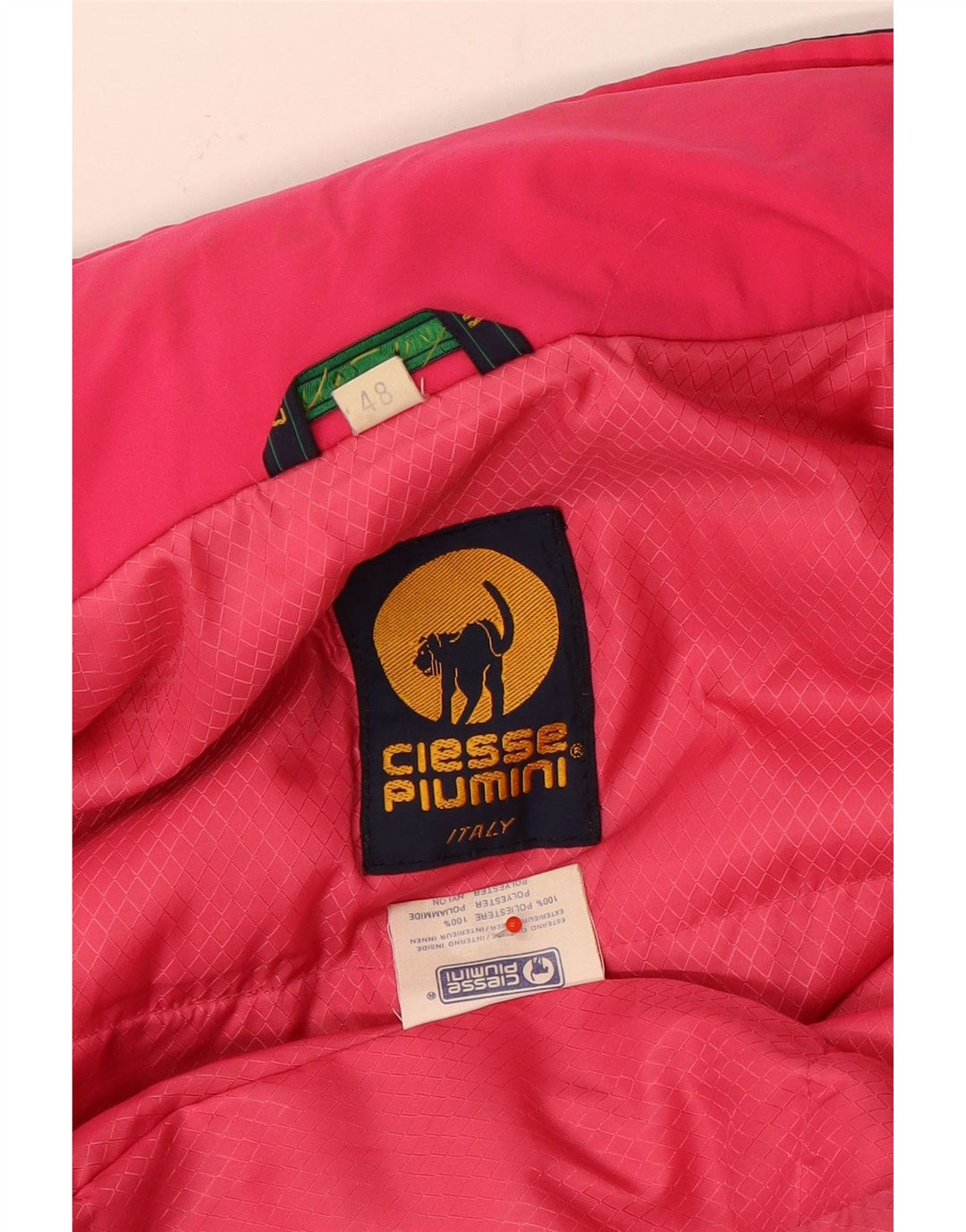 Ciesse Piumini Mens Hooded Ski Jacket IT 48 Medium Navy Blue Colourblock