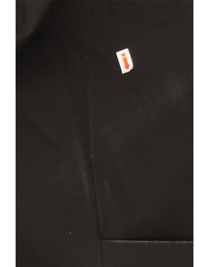 Canadiens Mens Hooded Padded Coat IT 46 Small Black Polyester