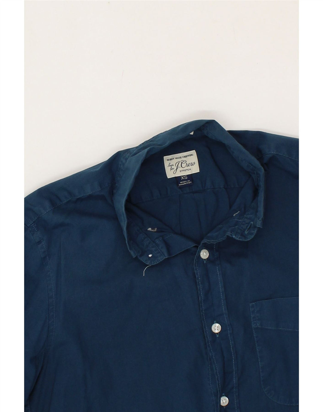 J. CREW Mens Slim Shirt XS Navy Blue Cotton Vintage J. Crew and Second-Hand J. Crew from Messina Hembry 