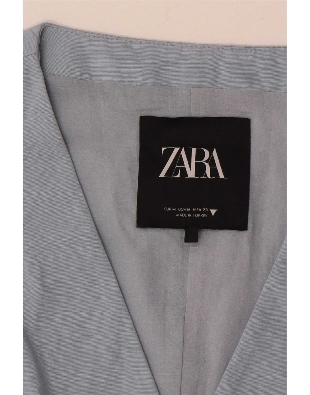 Zara Womens Waistcoat UK 12 Medium Blue