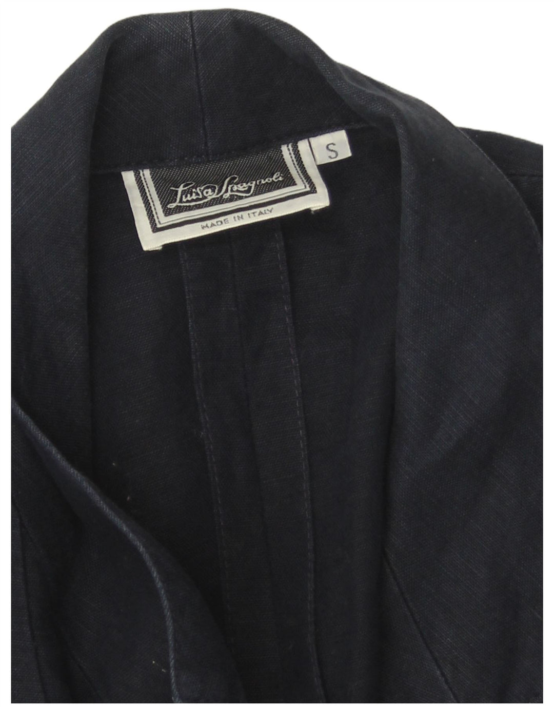 Luisa Spagnoli Womens 1 Button Blazer Jacket UK 10 Small Navy Blue