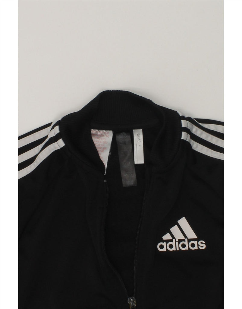 ADIDAS Boys Tracksuit Top Jacket 3-4 Years Black Polyester | Vintage Adidas | Thrift | Second-Hand Adidas | Used Clothing | Messina Hembry 