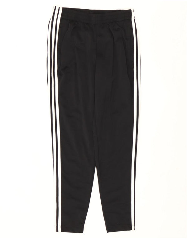 Adidas Womens Tracksuit Trousers Joggers UK 8/10 Small Black Colourblock