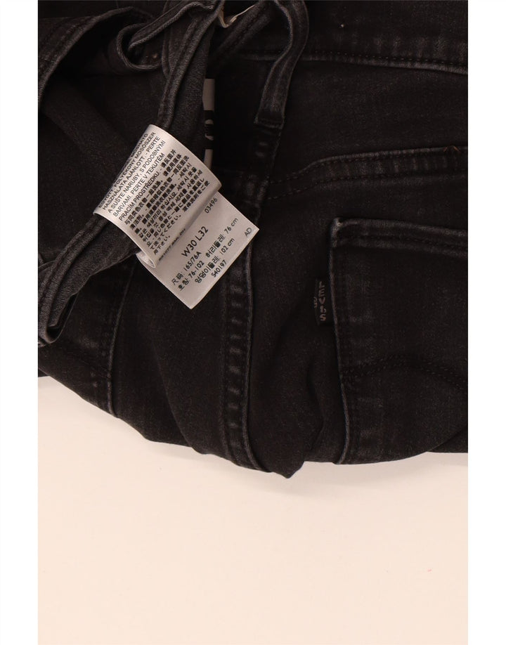 Levi's Womens 312 Shaping Slim Jeans W30 L32 Black Cotton
