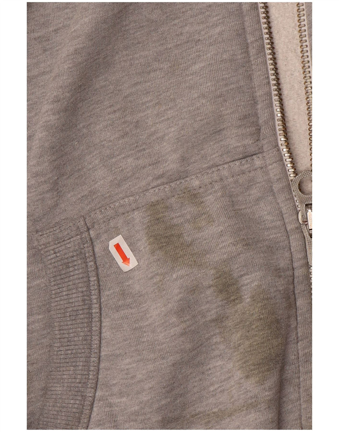 Superdry Mens Zip Hoodie Sweater 2XL Grey Cotton