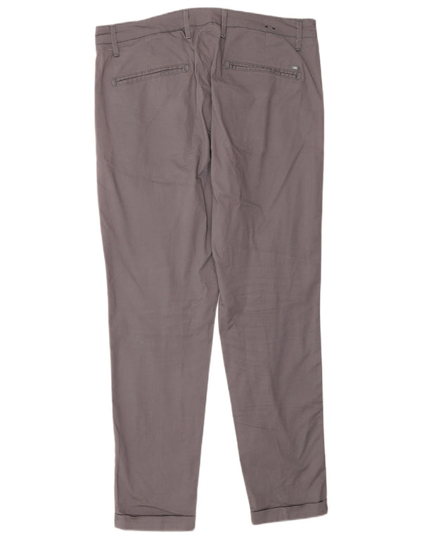 Liu Jo Mens Slim Chino Trousers IT 50 Large W34 L28 Grey Cotton