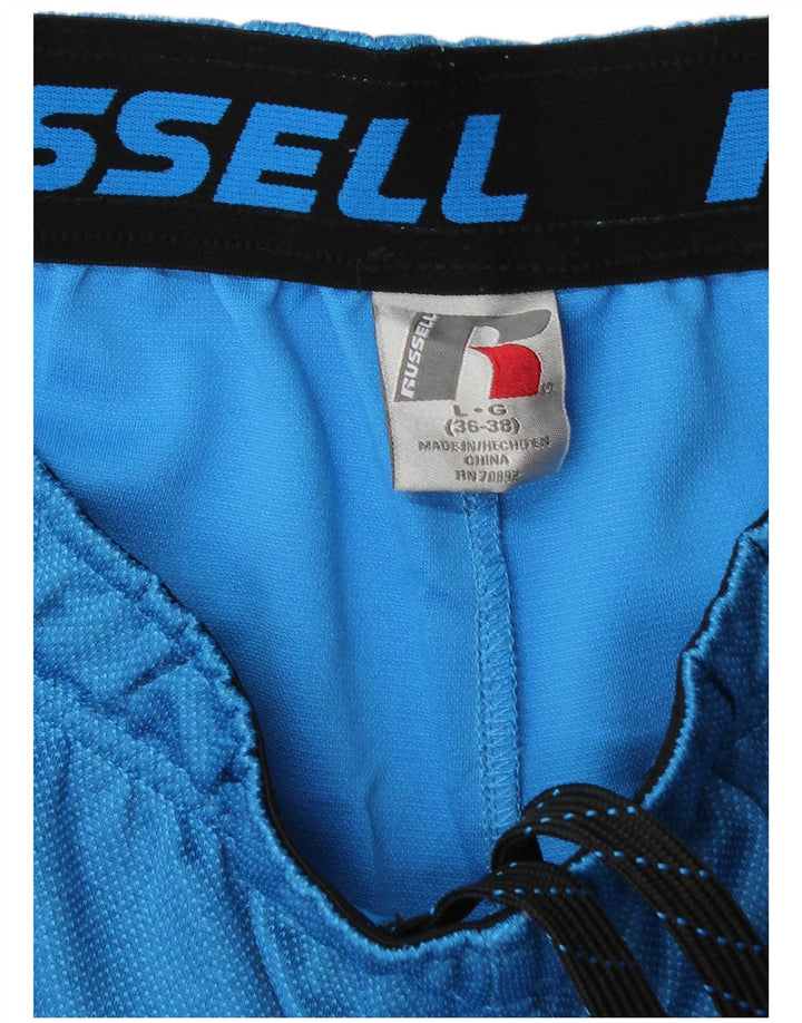 Russell Athletic Mens Dri-Power Tracksuit Trousers Large Blue Polyester