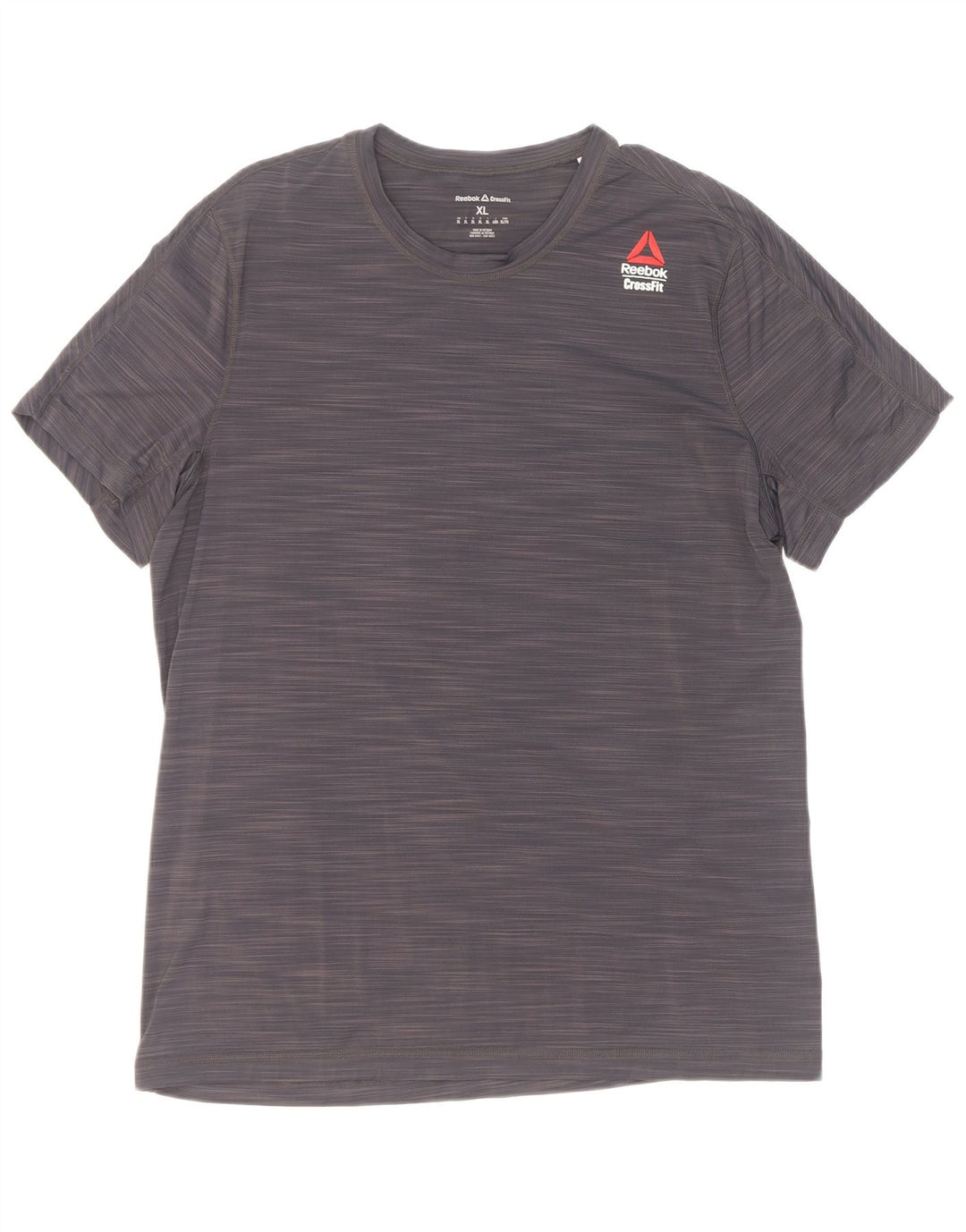Reebok Mens Cross Fit T-Shirt Top XL Grey Flecked