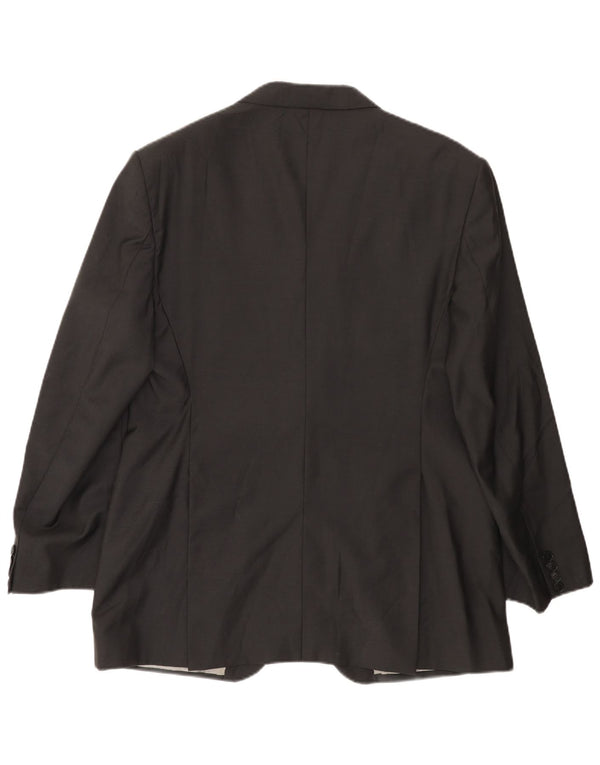 Ferre Mens Ittierre 2 Button Blazer Jacket IT 60 5XL Grey Wool