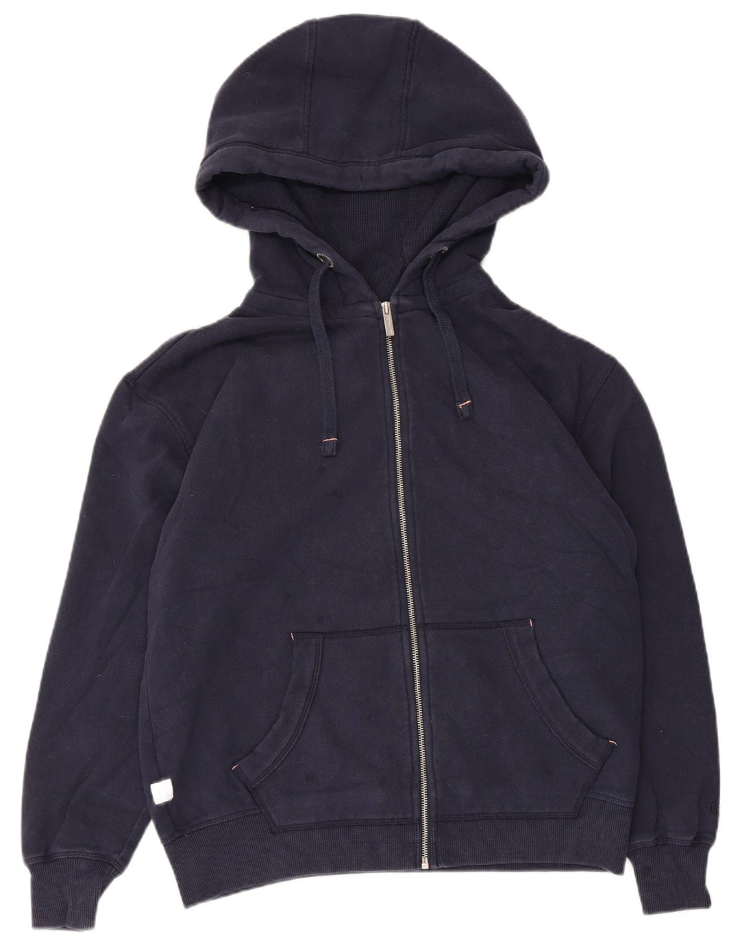 Fat Face Mens Zip Hoodie Sweater Small Navy Blue Cotton