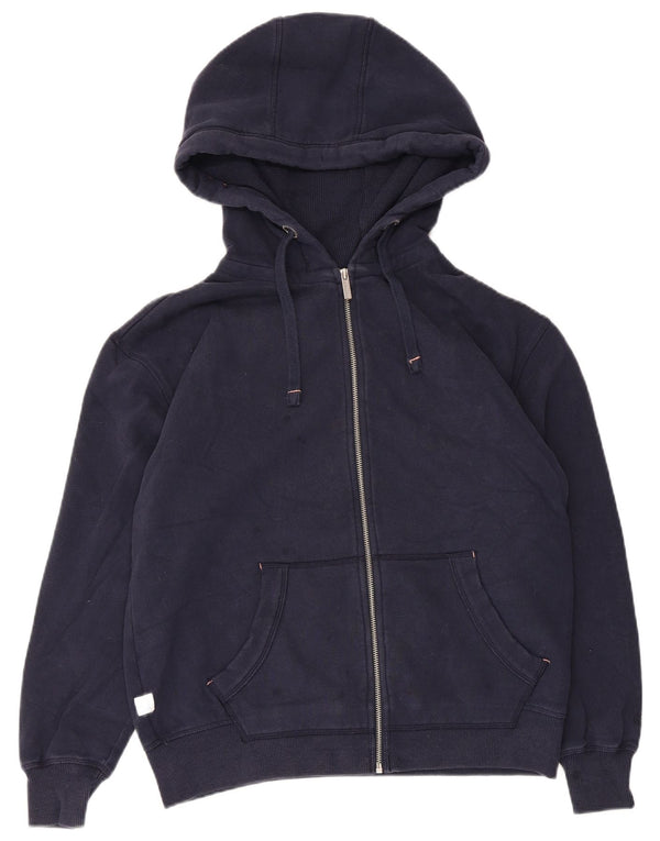 Fat Face Mens Zip Hoodie Sweater Small Navy Blue Cotton