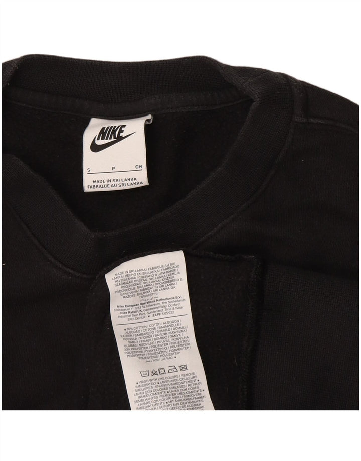 Nike Mens Sweatshirt Jumper Small Black Cotton