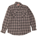 Wrangler Mens Flannel Shirt Medium Grey Check Cotton