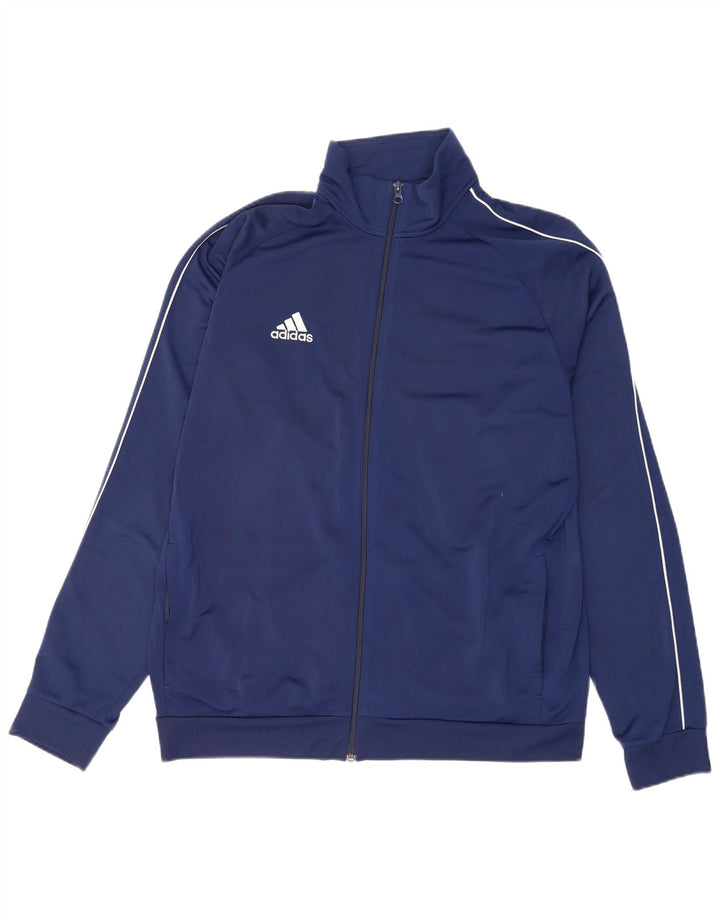 Adidas Mens Tracksuit Top Jacket XL Navy Blue Polyester