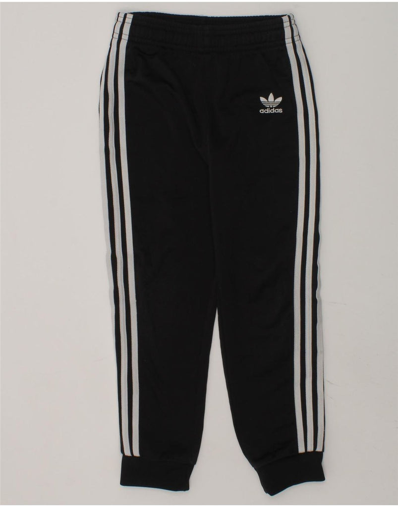 ADIDAS Boys Tracksuit Trousers Joggers 3-4 Years Black Polyester | Vintage Adidas | Thrift | Second-Hand Adidas | Used Clothing | Messina Hembry 