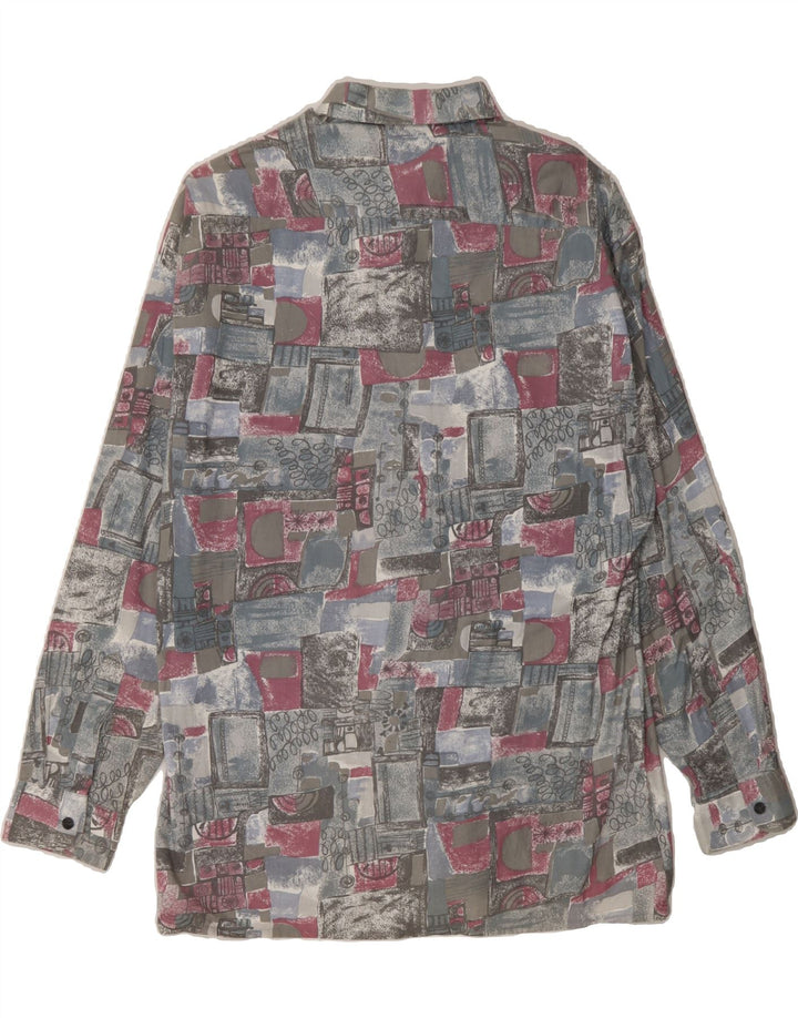 C&A Mens Shirt Large Grey Patchwork Cotton Vintage C&A and Second-Hand C&A from Messina Hembry 