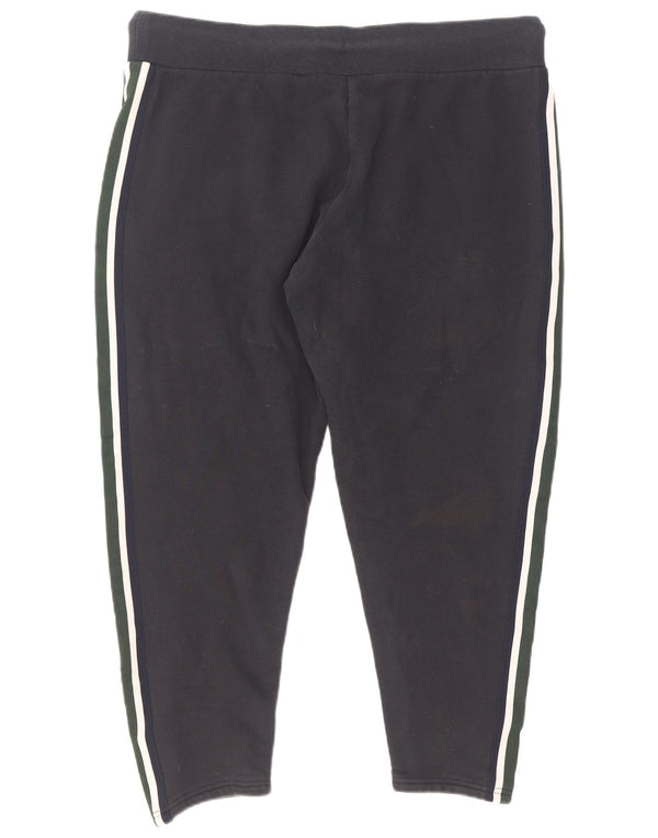 Superdry Mens Graphic Crop Tracksuit Trousers XL Black Cotton