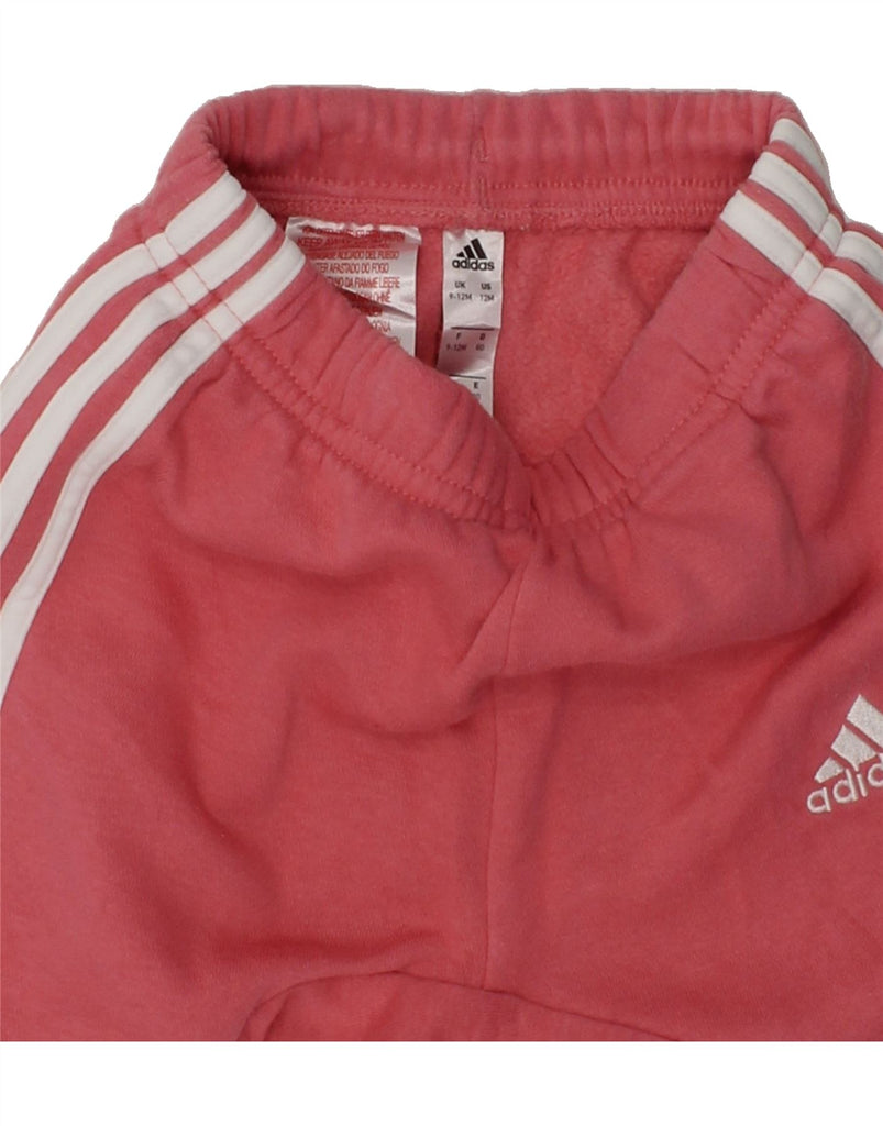 ADIDAS Baby Boys Joggers Tracksuit Trousers 9-12 Months Red Cotton | Vintage Adidas | Thrift | Second-Hand Adidas | Used Clothing | Messina Hembry 