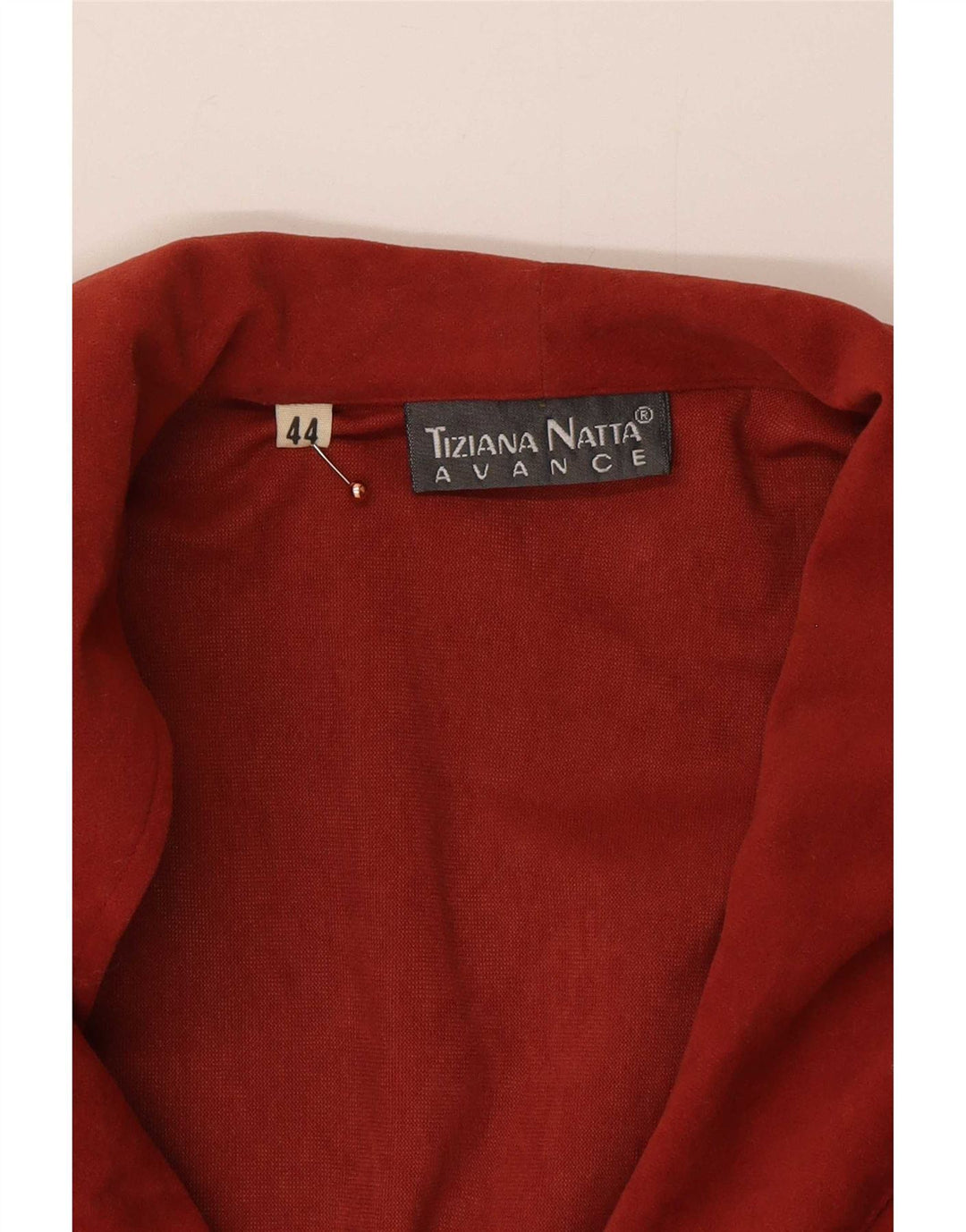 Tiziana Natta Womens Wrap Crop Top IT 44 Medium Burgundy