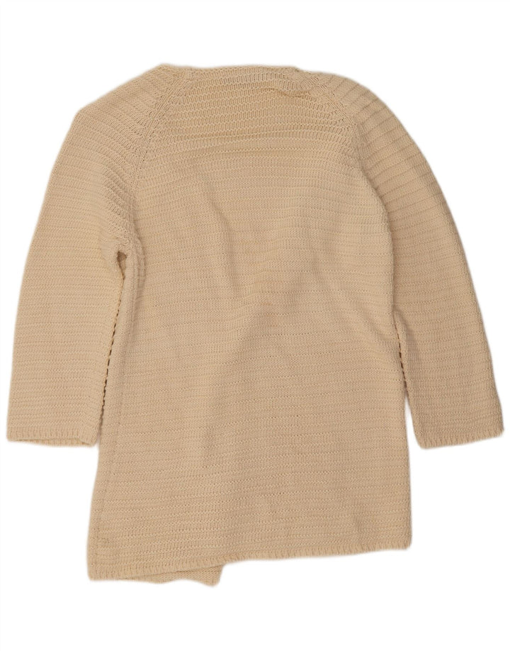 French Connection Womens Longline Cardigan Sweater UK 10 Small Off White