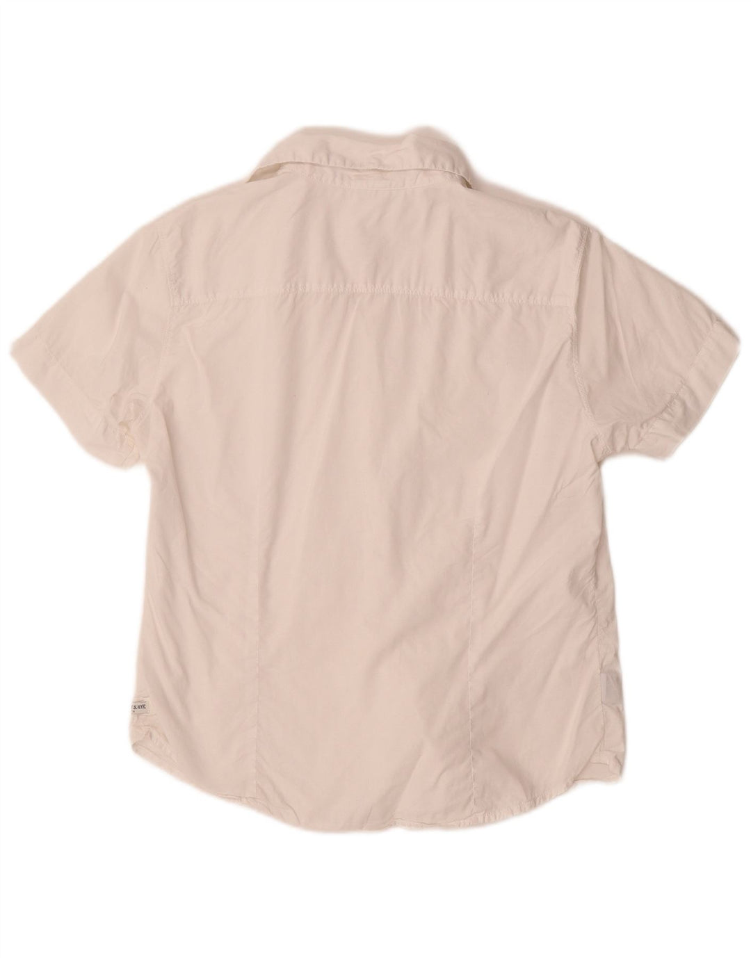 MURPHY & NYE Womens Short Sleeve Shirt UK 14 Large White Cotton