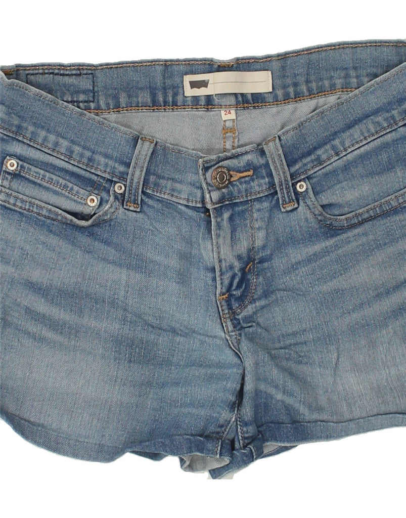 LEVI'S Womens Denim Shorts W24 XS Blue | Vintage Levi's | Thrift | Second-Hand Levi's | Used Clothing | Messina Hembry 