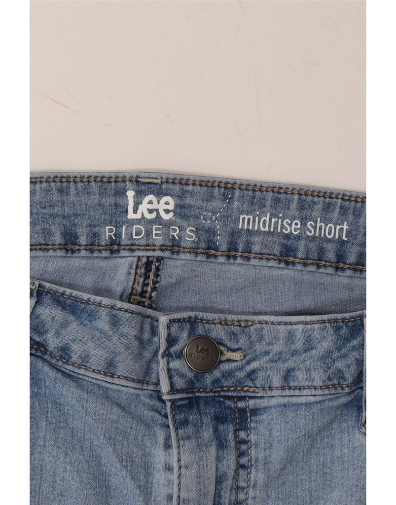 LEE Womens Riders Mid Rise Denim Shorts US 18 2XL W36  Blue Cotton Vintage Lee and Second-Hand Lee from Messina Hembry 