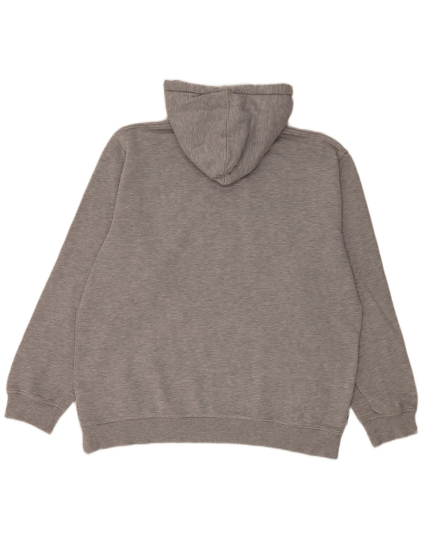 Billabong Mens Graphic Hoodie Jumper Large Grey Flecked Cotton