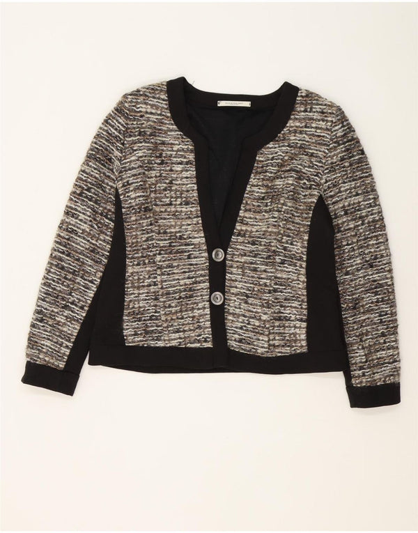 Giulia Galanti Womens 2 Button Blazer Jacket IT 48 XL Grey Colourblock